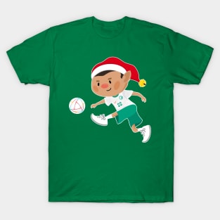 Saudi Arabia football Christmas elf. Football Qatar World Cup soccer T-Shirt T-Shirt